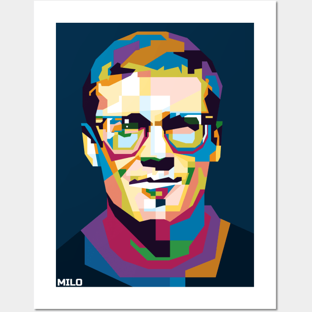 Abstract Milo Aukerman in WPAP Wall Art by smd90